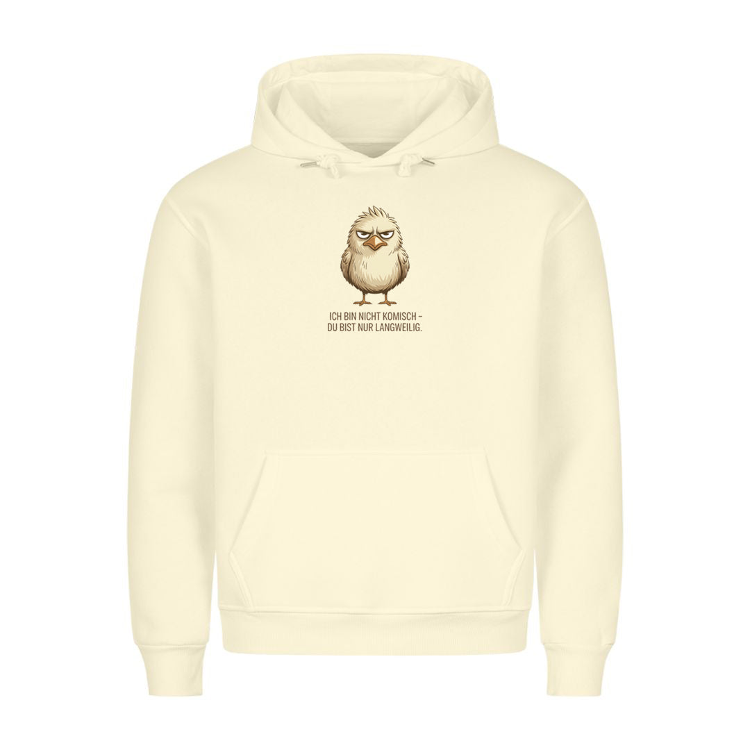 Hoodie Du bist Nur Langweilig, getragen