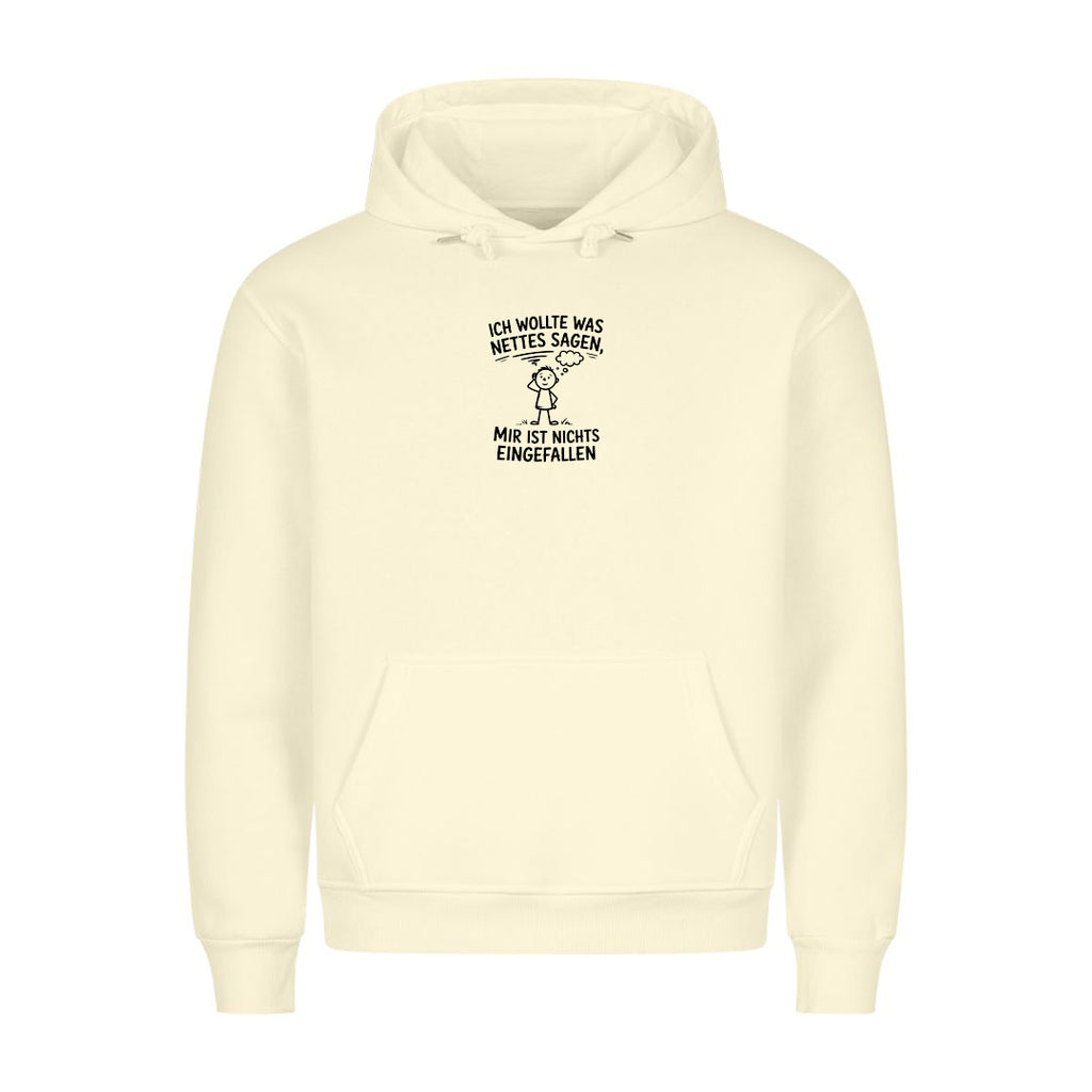 Hoodie Was nettes Sagen, getragen