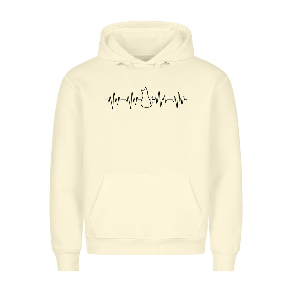 Katzen Herzschlag Hoodie
