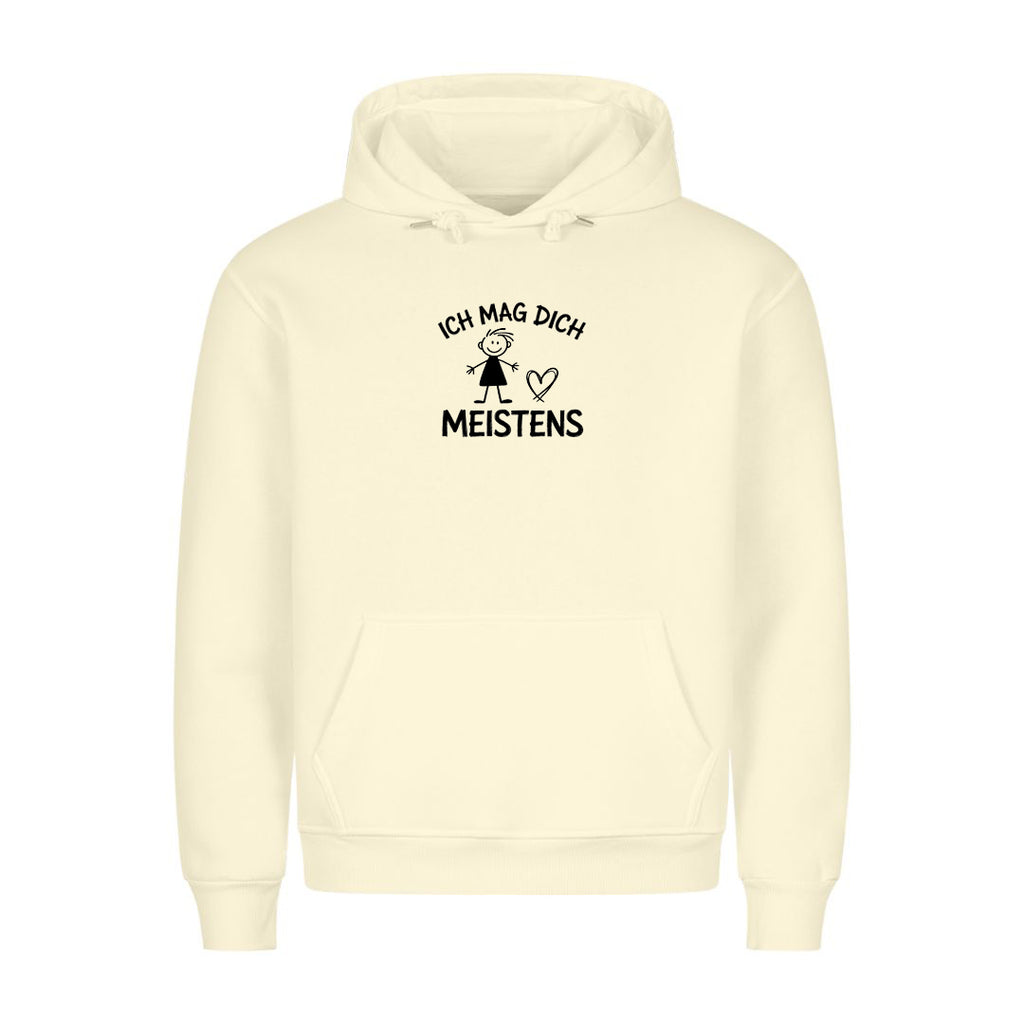 Hoodie Ich mag dich, meistens, getragen