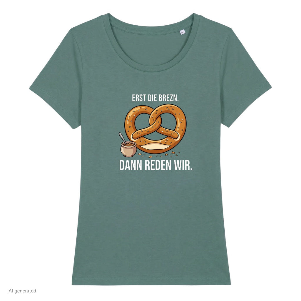 Erst die Brezn Wiesn Damen T-Shirt in Green Bay
