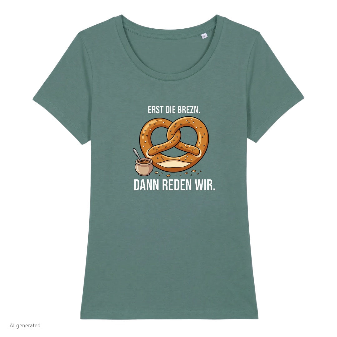 Erst die Brezn Wiesn Damen T-Shirt in Green Bay