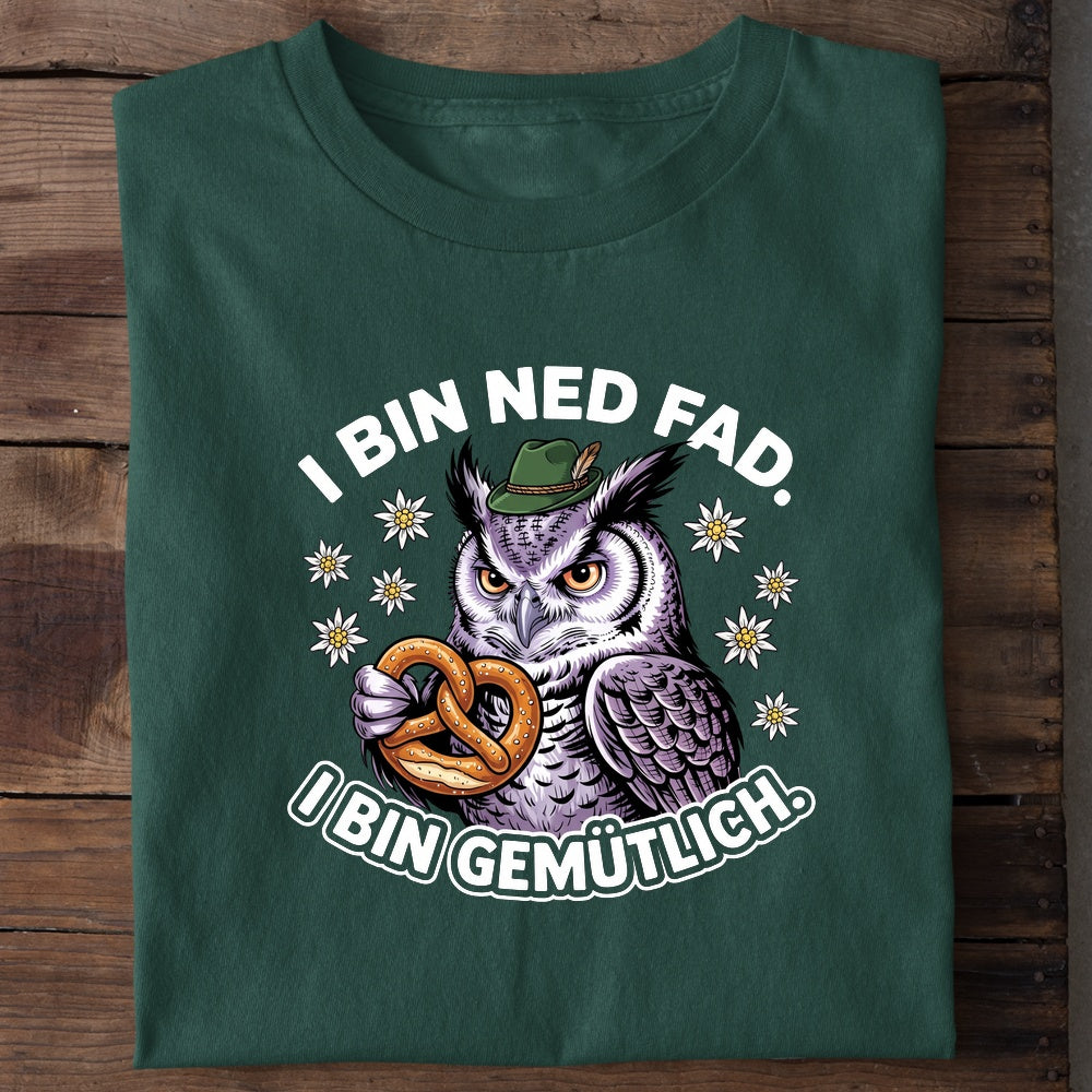 I bin ned fad Wiesn T-Shirt in Grün