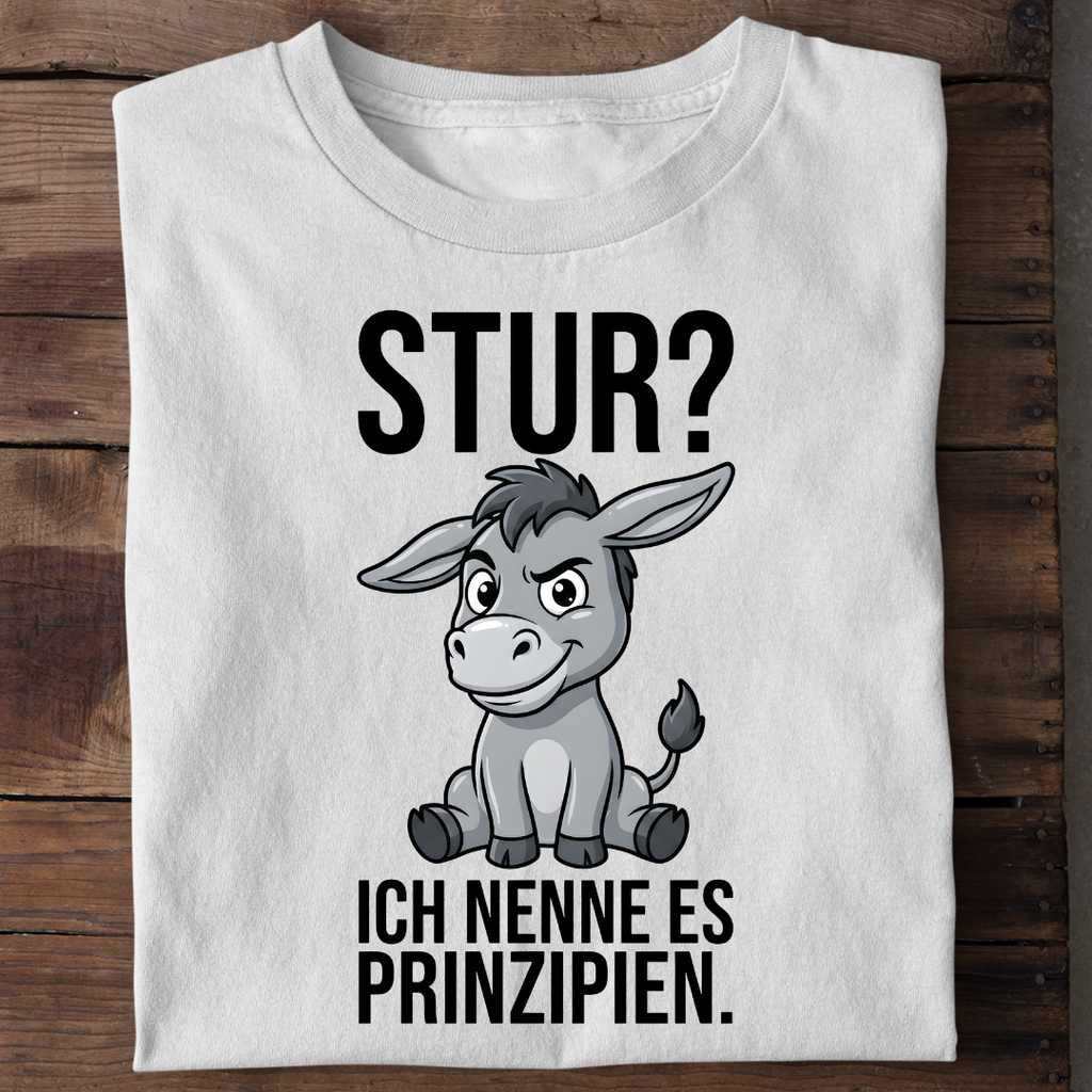 Ich nenne es Prinzipien Esel Bio T-Shirt