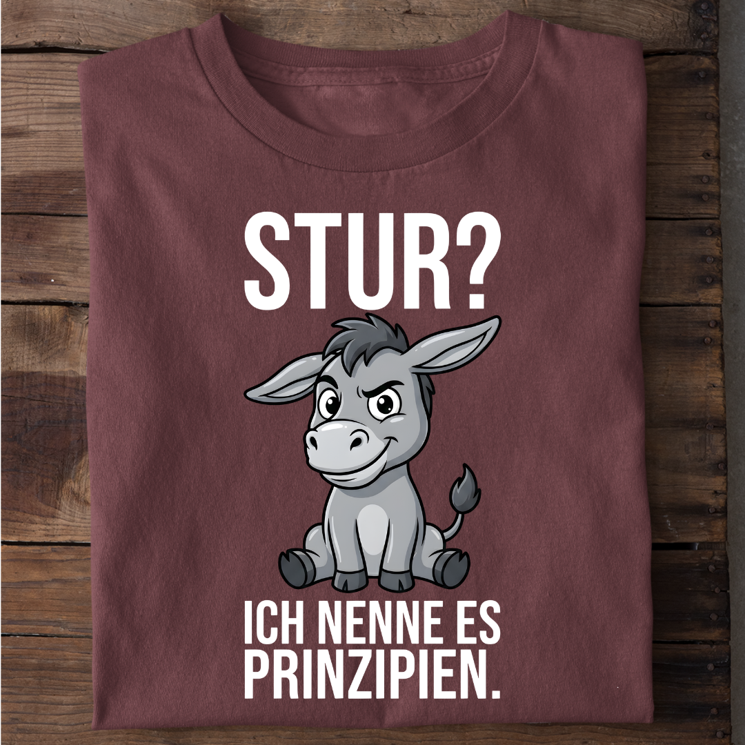 Ich nenne es Prinzipien Esel Bio T-Shirt