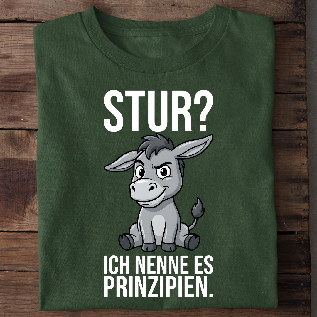 Ich nenne es Prinzipien Esel Bio T-Shirt