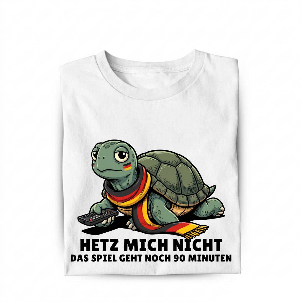 Hetz mich nicht Fußball Bio T-Shirt