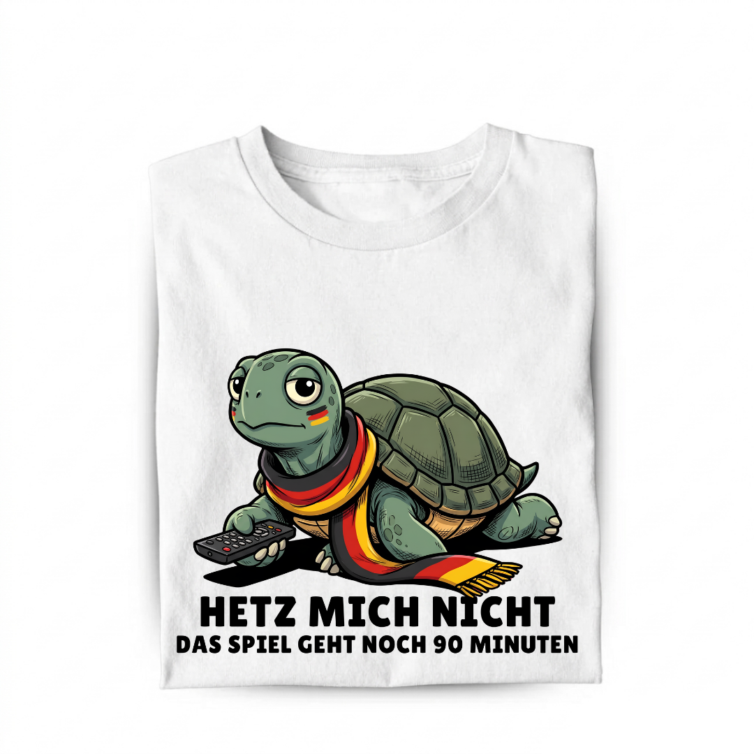 Hetz mich nicht Fußball Bio T-Shirt