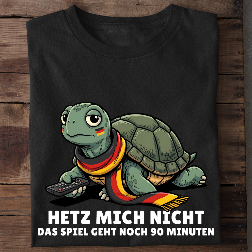 Hetz mich nicht Fußball Bio T-Shirt