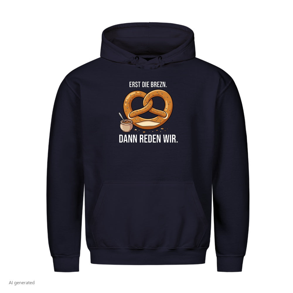 Erst die Brezn Wiesn Hoodie in Navy