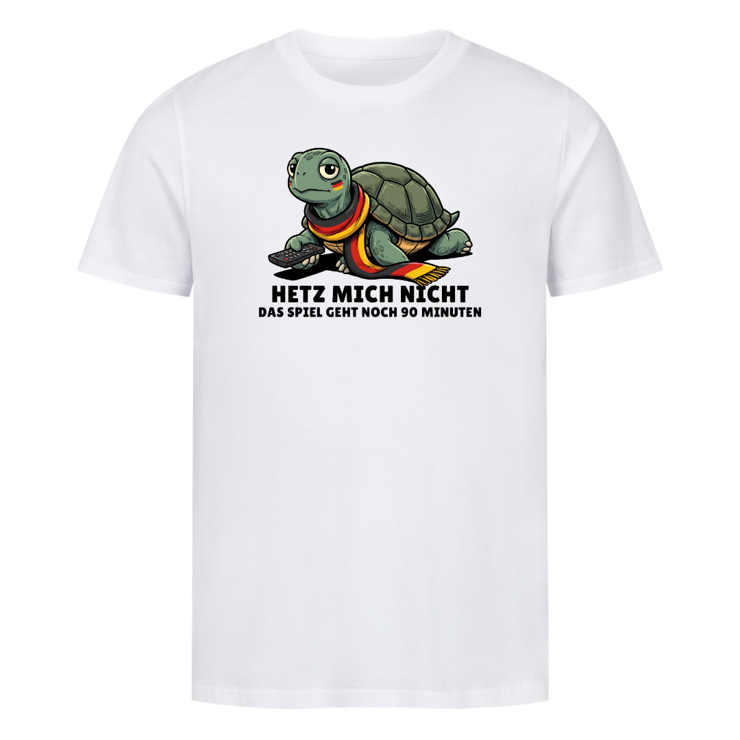 Hetz mich nicht Fußball Bio T-Shirt