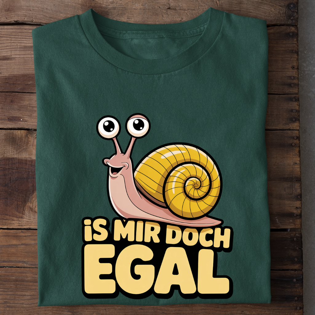 T-Shirt Is mir doch egal Schnecke, Nahaufnahme