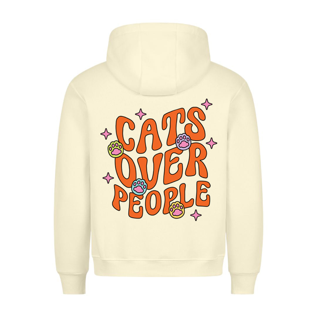 Cats Over People Hoodie BackPrint