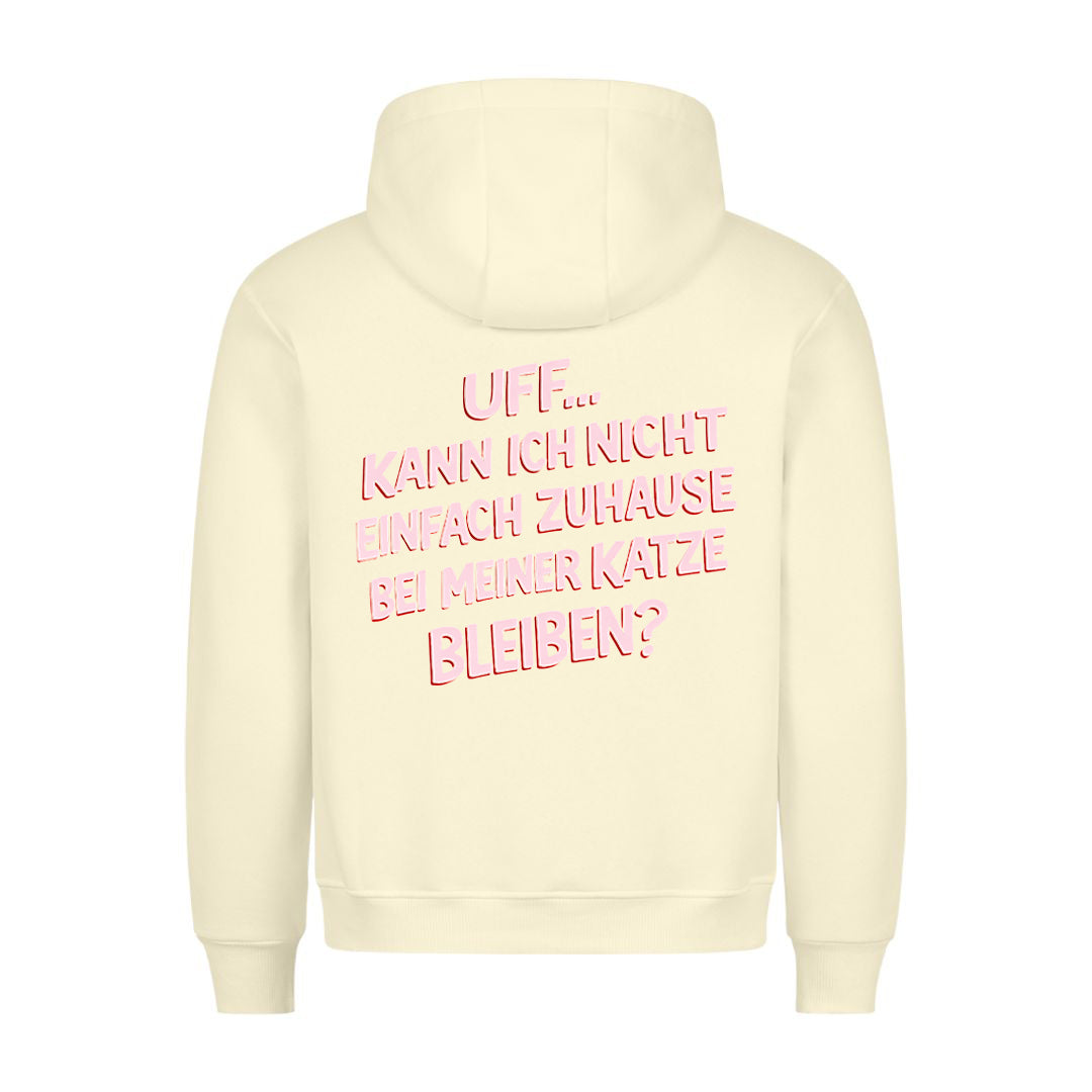 Kann ich nicht zuhause bleiben Hoodie BackPrint