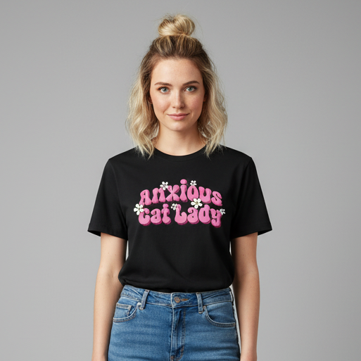 Anxious Cat Lady T-Shirt