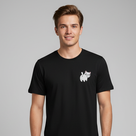 T-Shirt Leo - Von Hinten, getragen