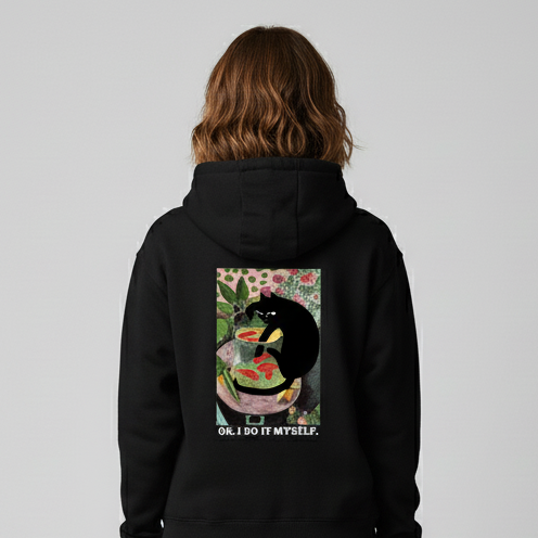 I do it myself Hoodie BackPrint