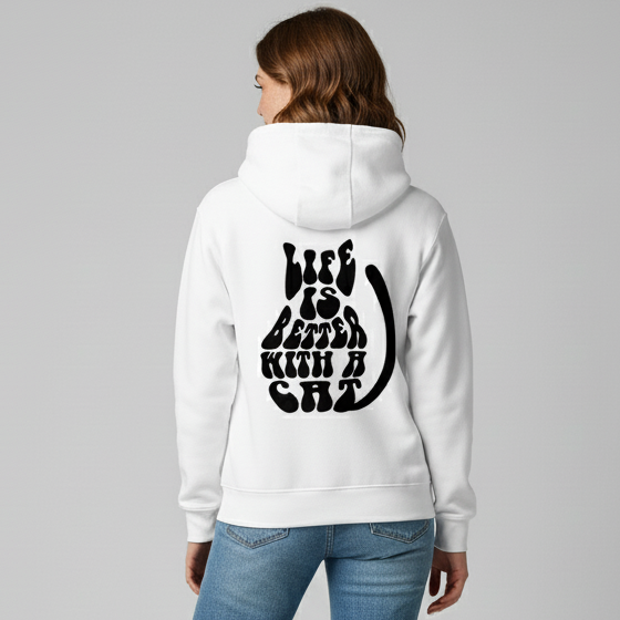 Life is better  Hoodie BackPrint