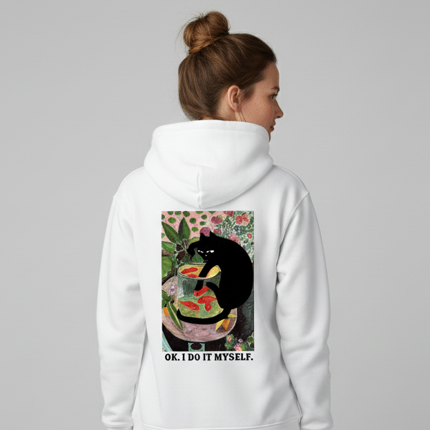 I do it myself Hoodie BackPrint