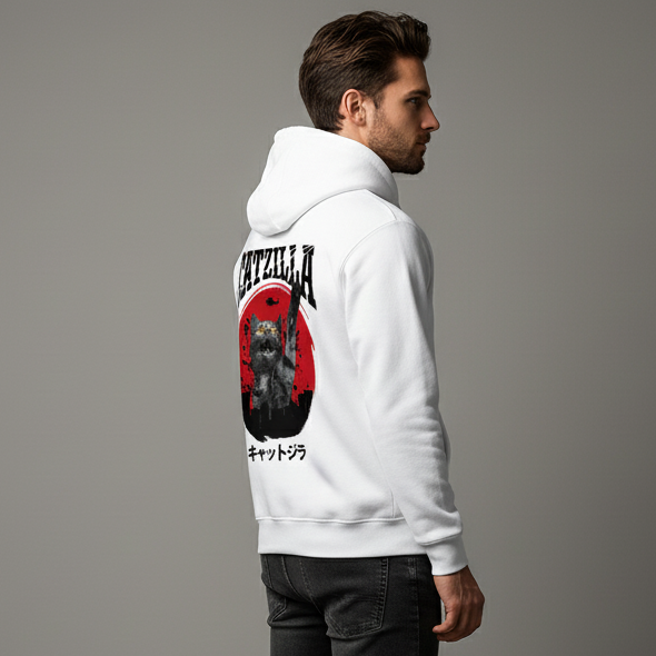 Catzilla Hoodie BackPrint
