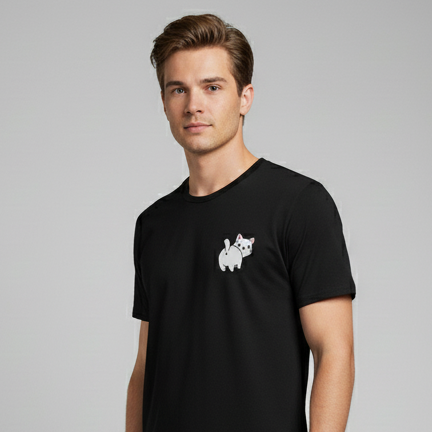 T-Shirt Leo - Von Hinten, Motivansicht