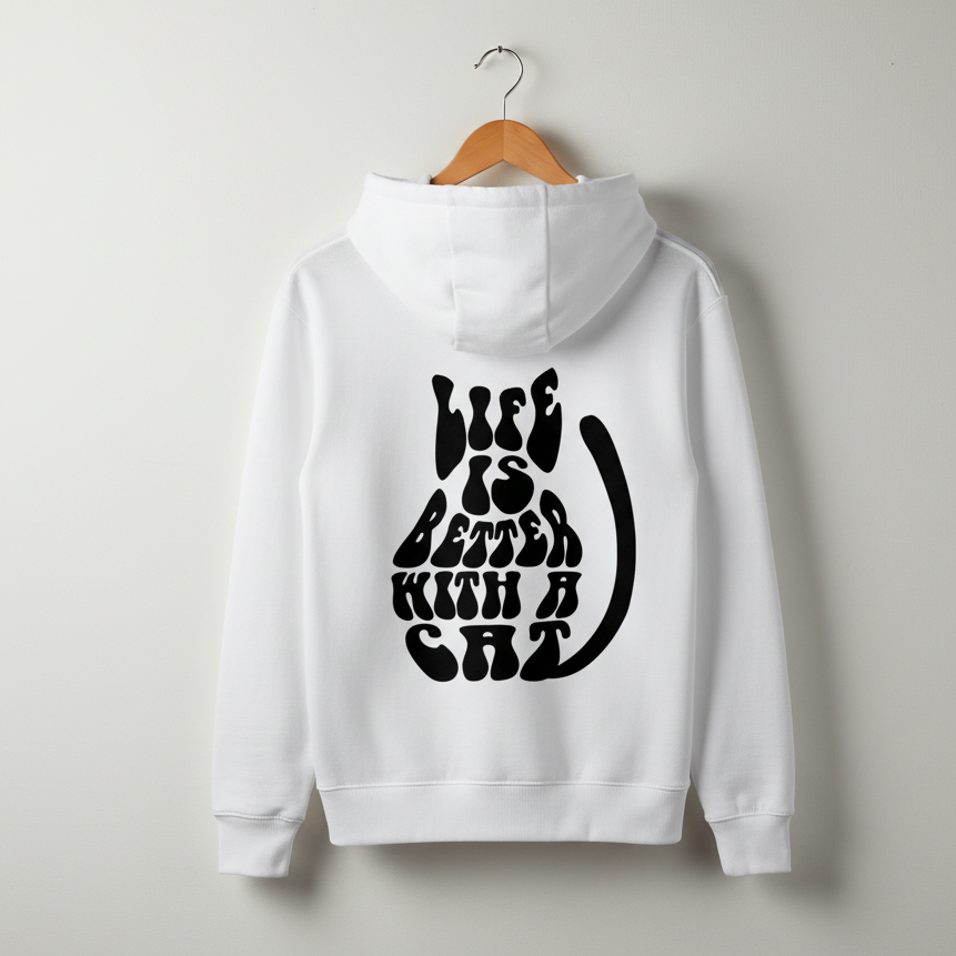 Life is better  Hoodie BackPrint