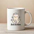 Lustige Tasse mit Spruch Ruhe bewahren, Vorderansicht
