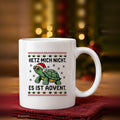 Schildkröte Weihnachtstasse Hetz mich nicht vor dem Tannenbaum - lustige Tasse mit Ugly-Christmas-Motiv