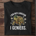 I bin ned langsam Wiesn T-Shirt in Schwarz