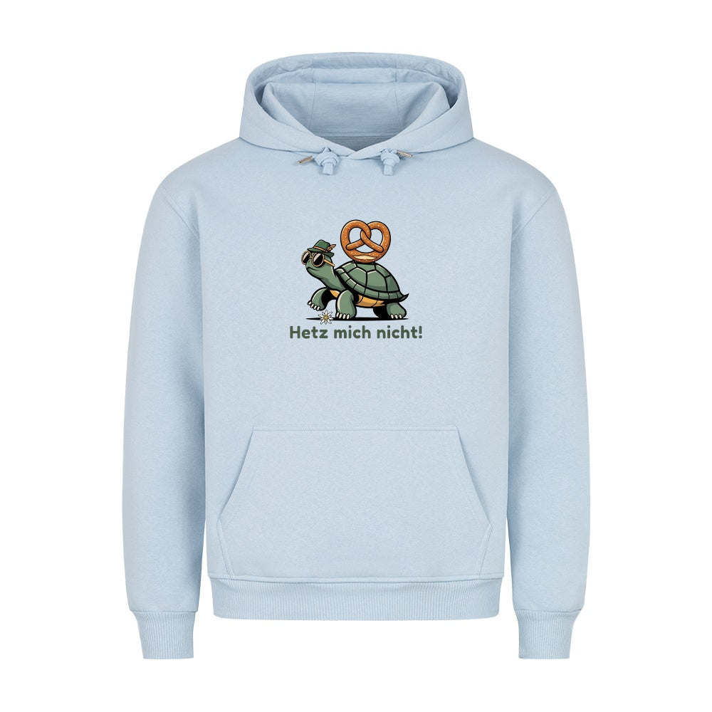Hetz mich nicht Wiesn Hoodie in Babyblau