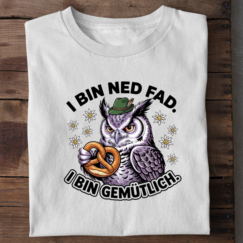 I bin ned fad Wiesn T-Shirt in Weiß