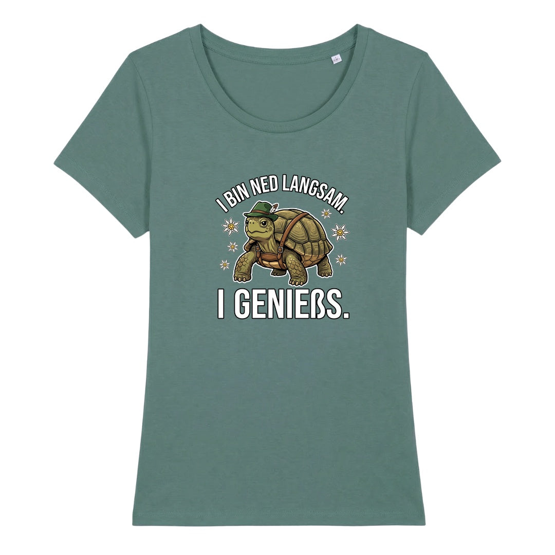 I bin ned langsam Wiesn Damen T-Shirt in Green Bay