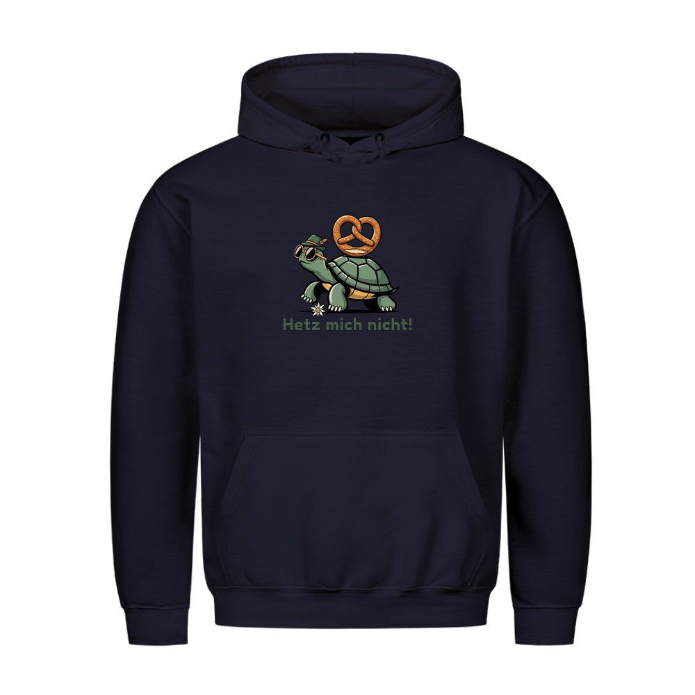 Hetz mich nicht Wiesn Hoodie in Navy