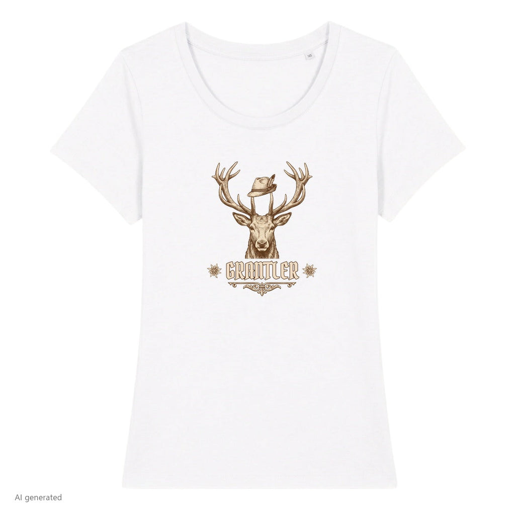 Grantler Wiesn Damen T-Shirt in Weiß