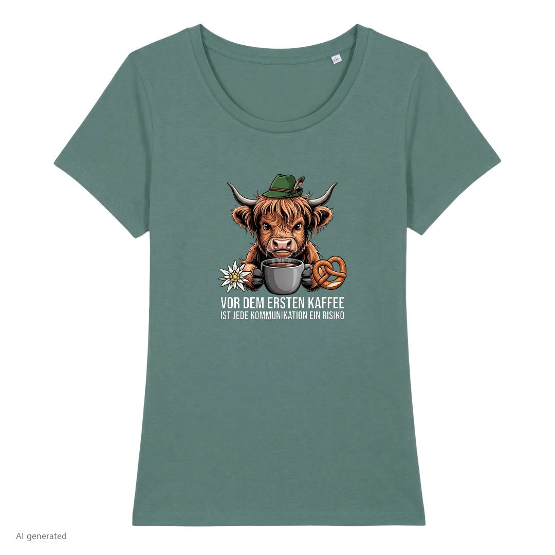 Erster Kaffee Wiesn Damen T-Shirt in Green Bay