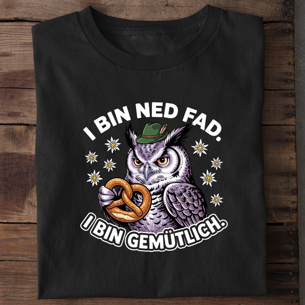 I bin ned fad Wiesn T-Shirt in Schwarz