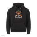 Erster Kaffee Wiesn Hoodie in Schwarz