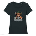 Erster Kaffee Wiesn Damen T-Shirt in Schwarz