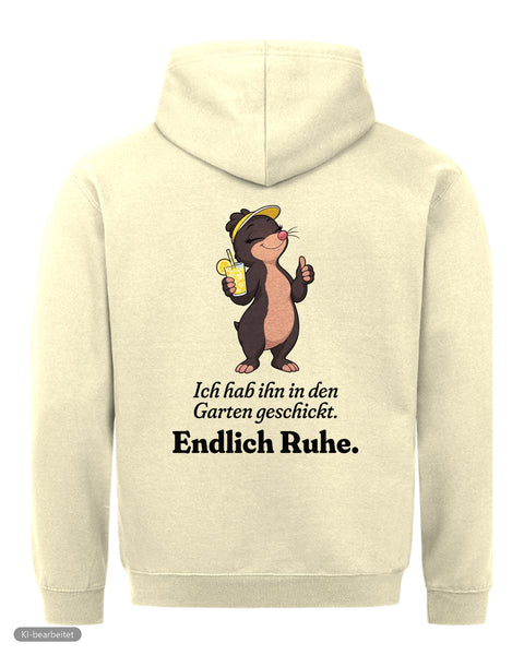 Endlich Ruhe Hoodie: In den Garten geschickt Partnerlook Hoodies
