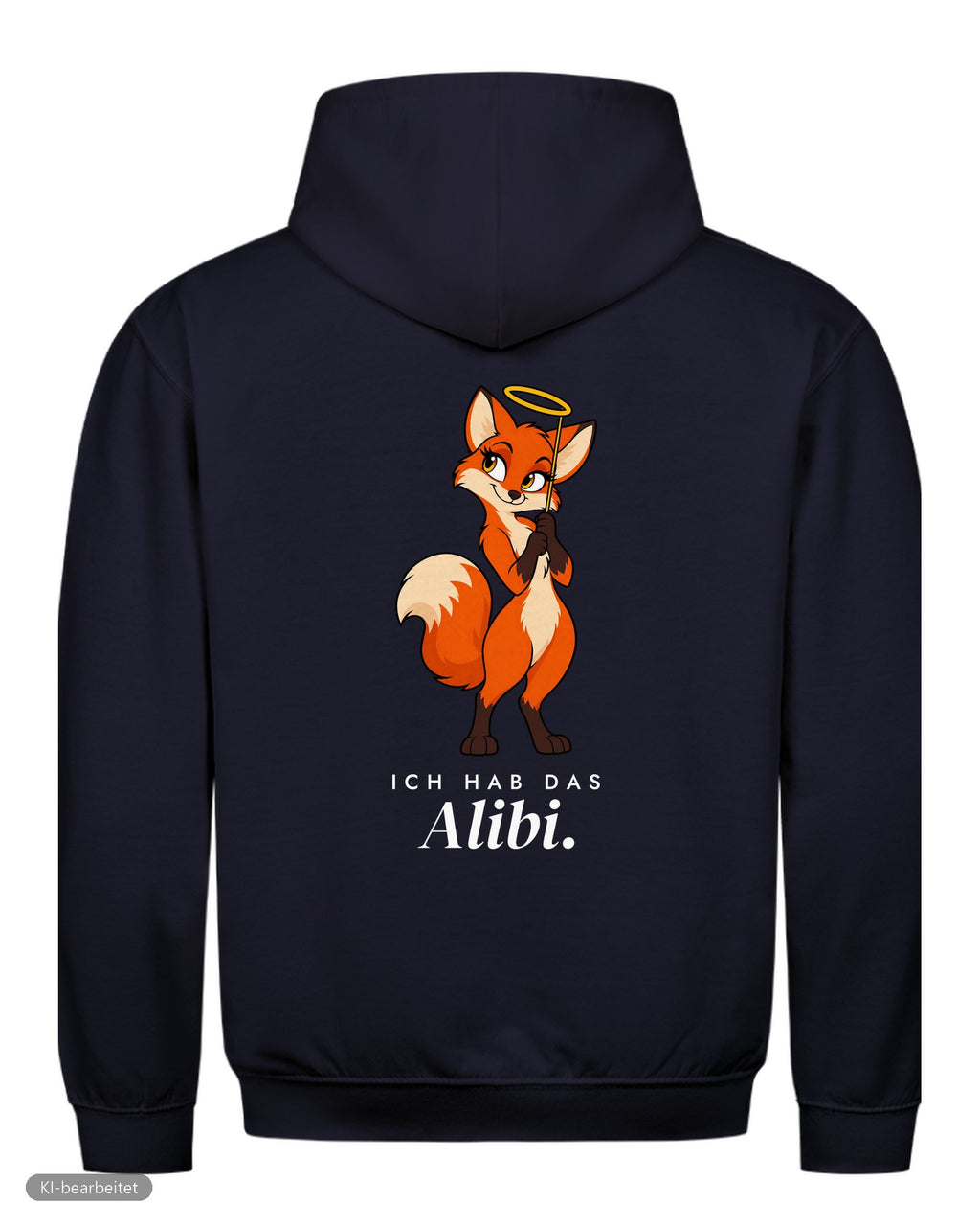 Idee und Alibi Partnerlook Hoodies: Rückendruck, Hoodie für ihn in Navy