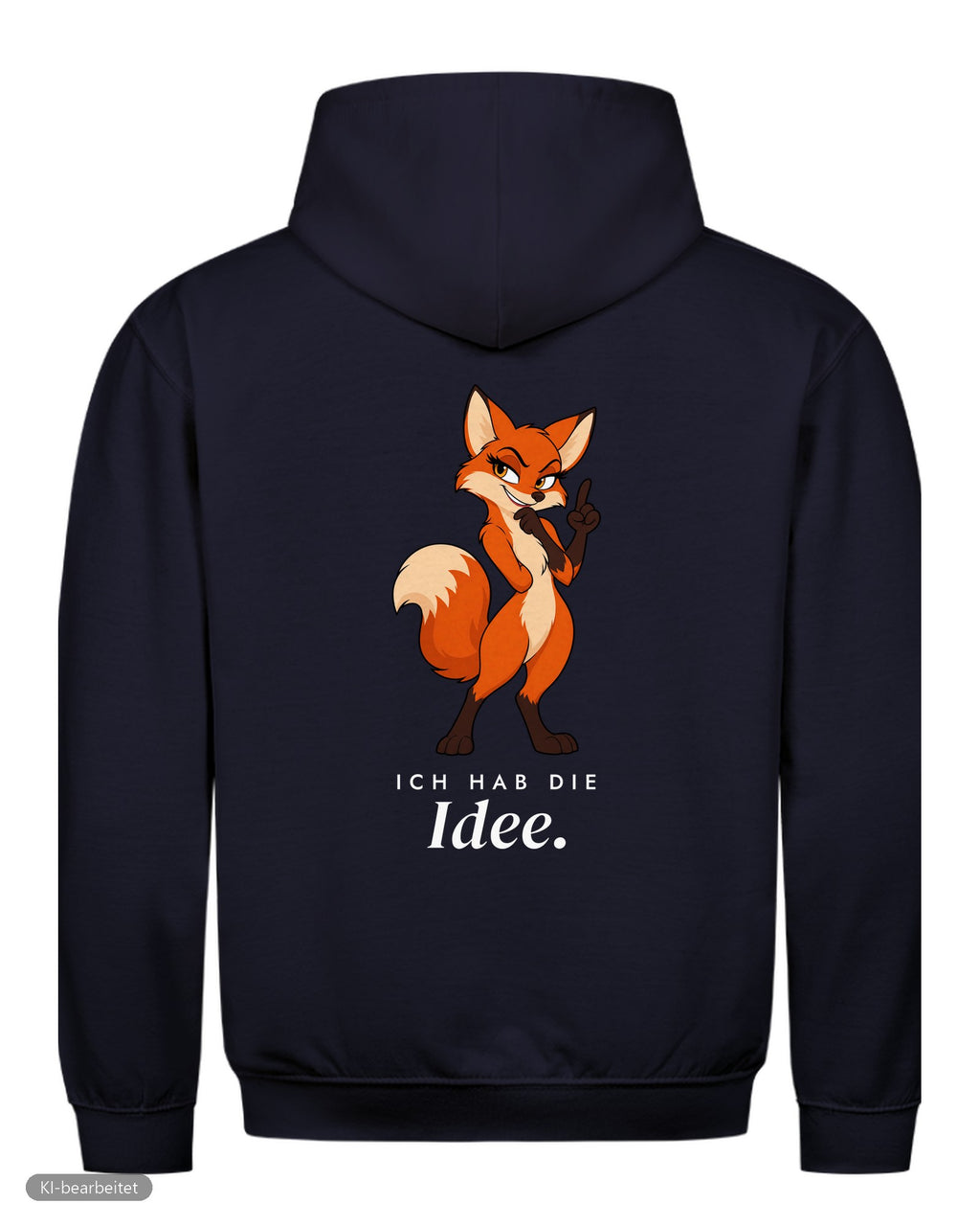 Idee und Alibi Partnerlook Hoodies: Rückendruck, Hoodie für sie in Navy