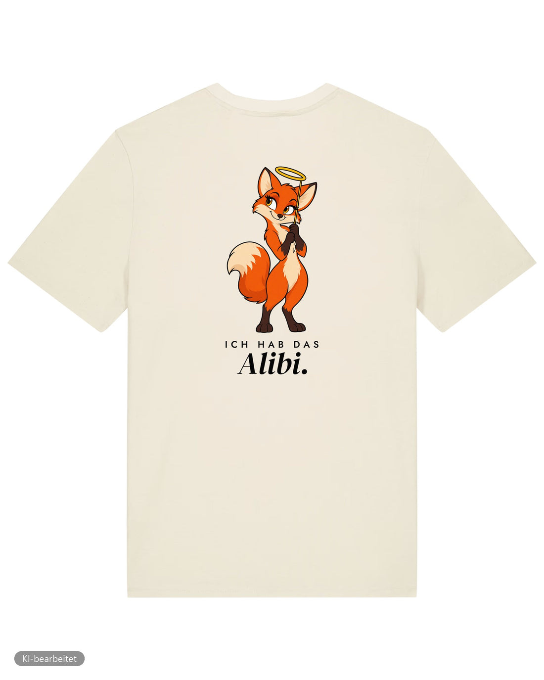 Idee und Alibi Partnerlook T-Shirts: Rückendruck, Shirt für ihn in Beige