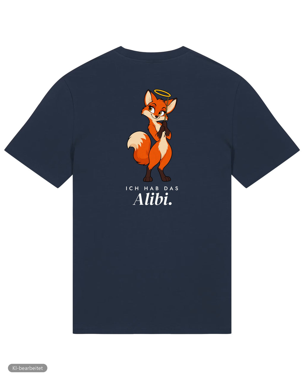 Idee und Alibi Partnerlook T-Shirts: Rückendruck, Shirt für ihn in Navy