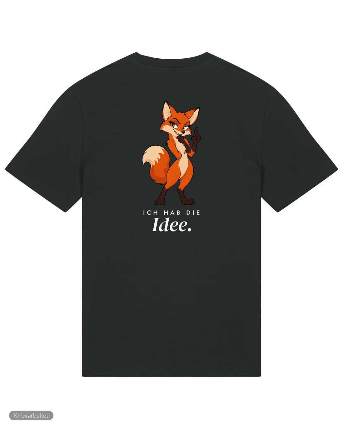 Idee und Alibi Partnerlook T-Shirts: Rückendruck, Shirt für sie in Schwarz
