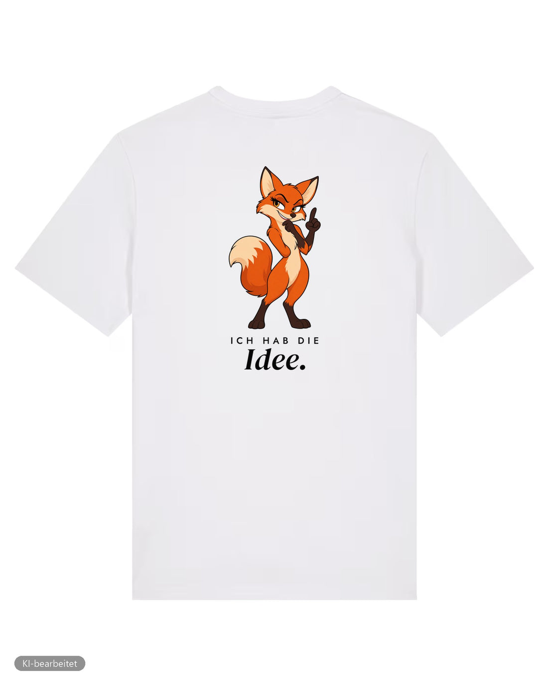 Idee und Alibi Partnerlook T-Shirts: Rückendruck, Shirt für sie in Weiß