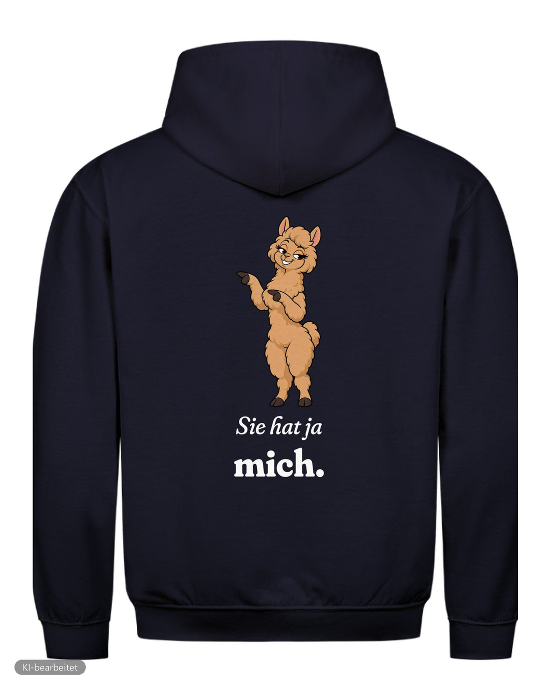 Keine Therapie, sie hat ja mich Partnerlook Hoodies: Rückendruck, Hoodie für ihn in Navy