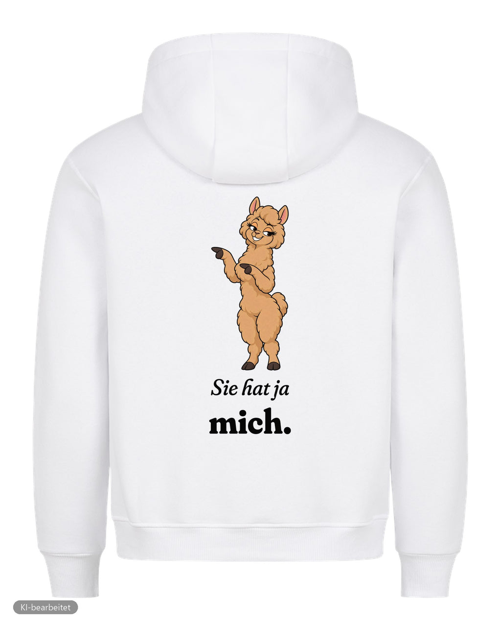 Keine Therapie, sie hat ja mich Partnerlook Hoodies: Rückendruck, Hoodie für ihn in Weiß