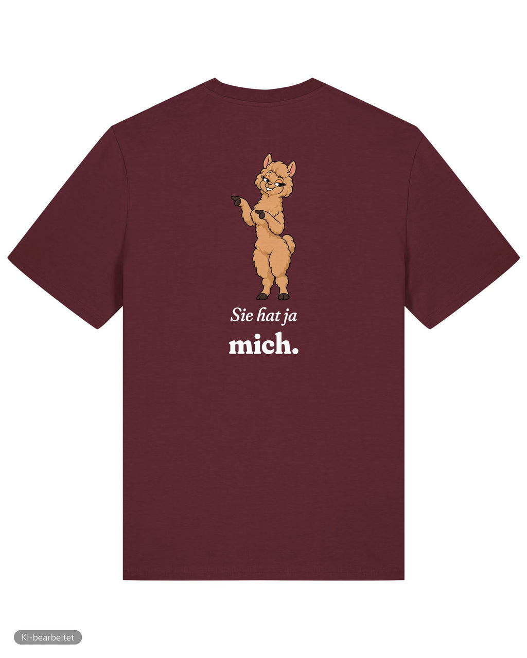 Keine Therapie, sie hat ja mich Partnerlook T-Shirts: Rückendruck, Shirt für ihn in Burgunder
