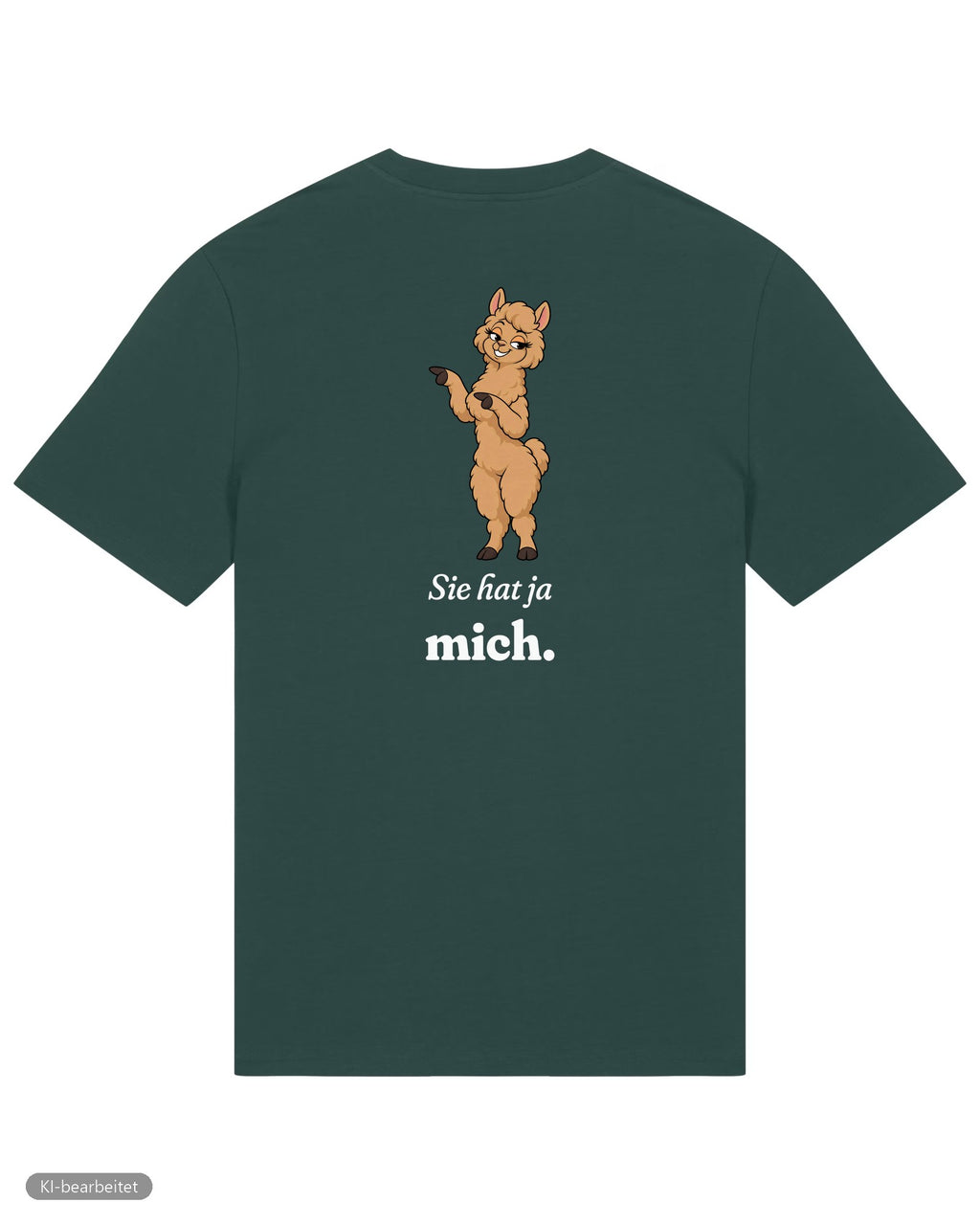 Keine Therapie, sie hat ja mich Partnerlook T-Shirts: Rückendruck, Shirt für ihn in Grün
