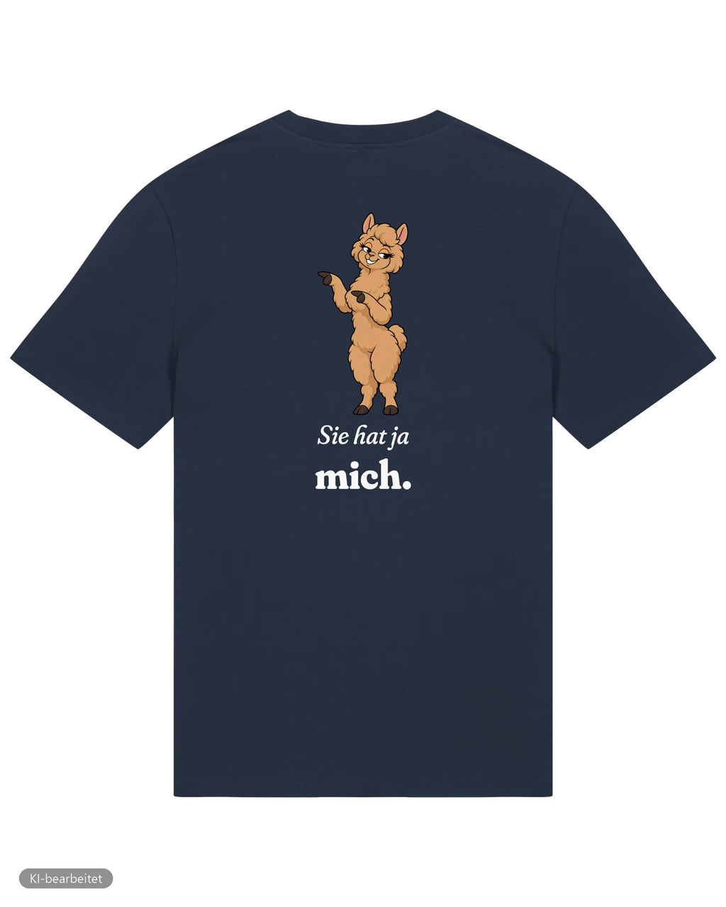 Keine Therapie, sie hat ja mich Partnerlook T-Shirts: Rückendruck, Shirt für ihn in Navy